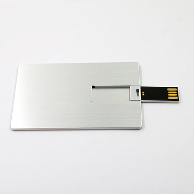 بطاقة الائتمان المعدنية 2.0 Usb Drive 16GB 32GB UDP Flash Chips Full Memory