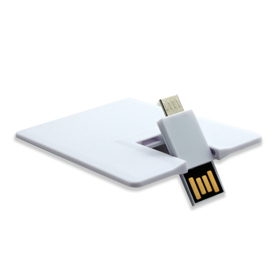 بطاقة ائتمان ذكري المظهر OTG 2.0 USB عصاs 1 جيجابايت 128 جيجابايت 15 ميجابايت / ثانية طباعة ملونة بالأشعة فوق البنفسجية