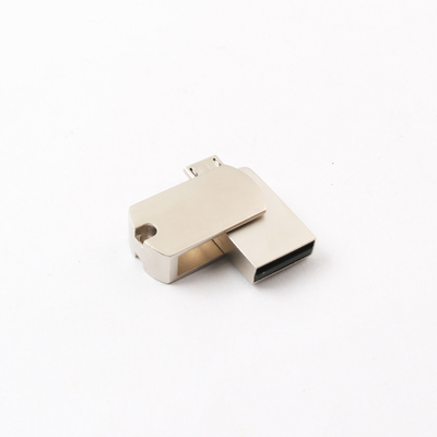 محرك أقراص فلاش USB فضي OTG بنظام أندرويد 32 جيجا بايت 16 جيجا بايت 8 جيجا بايت شعار ليزر