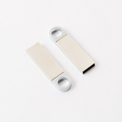 4GB 8GB 16GB محرك فلاش USB معدني ليزر شعار 2.0 فضي USB Memory Stick