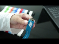 logo print Silicone Usb Bracelet Flash Drive 32GB 64GB FCC approved